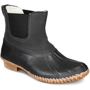 Style & Co. Womens Harlii Faux Leather Pull-on Ankle Boots Black Size 10 Medium